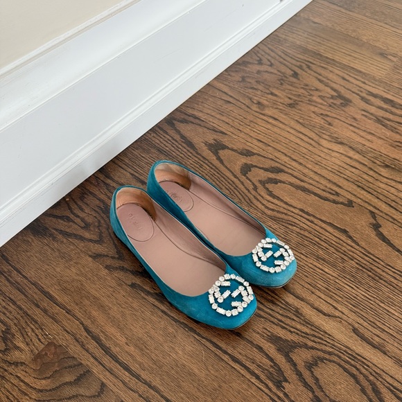 Gucci flats with crystal logo - Picture 7 of 10